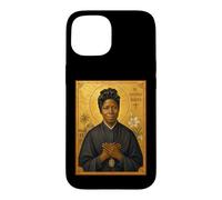 Élégante icône catholique de Sainte Joséphine Bakhita Coque pour iPhone 15