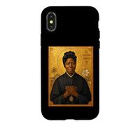 Élégante icône catholique de Sainte Joséphine Bakhita Coque pour iPhone X/XS