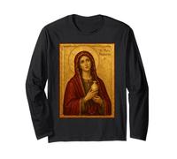 Élégante icône catholique de Sainte Marie-Madeleine Manche Longue