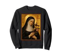 Élégante icône catholique de Sainte Rita Sweatshirt