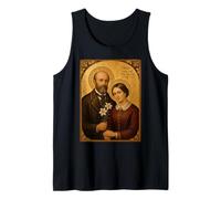 Élégante icône catholique des Saints Louis et Zélie Martin Débardeur