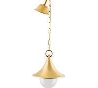 Élégante Lampe Extérieure VOLOS En Laiton Ø21Cm Design Maritime Suspension
