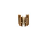Élégante lampe murale tulipe en noyer, corps en MDF, hauteur 20 cm, culot E27, max. 40 W, éclairage élégant pour décoration intérieure moderne et ambiance