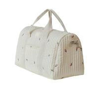 Élégante mallette à couches portable Sac de rangement en tissu avec compartiment spacieux pour bébé Essentiel Sac à main de voyage