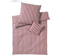 élégante parure de lit en satin mako Lido 7022 - couleur bordeaux 80x80 135x200 cm