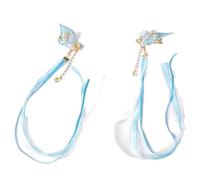 Élégante pince à cheveux ruban nu avec papillon bleu rêveur pour les femmes qui recherchent des accessoires uniques
