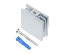 Élégante pince en laiton pour verre trempé de 8 à 12 mm, complément parfait pour le style de salle de bain (chromé)