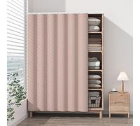 Élégante porte de rangement anti-poussière pour chaussures et livres : étagère fonctionnelle avec rails, protection élégante contre la poussière pour des solutions de rangement nizées.