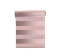 Élégante Rayure Rose Blush à Paillettes d'or Rose, Sac de Rangement pour Femmes, Portefeuille supérieur à Presser, Petit Porte-Monnaie, Pochette de Changement