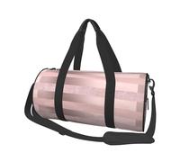 Élégante Rayure Rose Blush à Paillettes d'or Rose, Sac de Voyage de Grande capacité, Sac à Main Rond, Sac de Voyage de Sport, fourre-Tout, Sac de Fitness