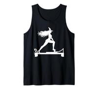 Élégante sorcière Faisant Un réformateur Pilates Machine Halloween Débardeur