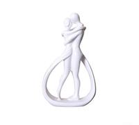Élégante statue d'amant intime, parfaite pour la décoration de la maison et symbolisant l'engagement (blanc)