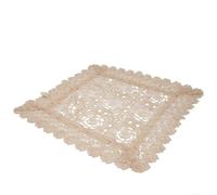Élégante table vintage en dentelle creuse pour chemin de table, nappe de table, convient pour la décoration de la maison, les fêtes et les arrangements de table saisonniers (60 x 60 cm)
