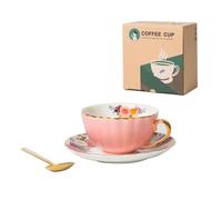 Élégante tasse à café de style européen élégant nouvel os tasse à café en Chine pour l'après-midi thé tasse à motif floral vintage