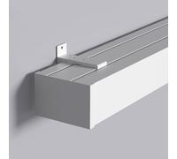 Élégante tringle à rideaux 3 en 1 avec cantonnière de 4 m pour rideaux occultants, solution de décoration murale parfaite pour chambre à coucher et salon.