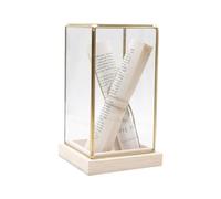 Élégante vitrine pour objets de collection Assemblez des couvertures transparentes Cadre en laiton Boîtiers en verre Décoratifs pour salon Vitrine Artisanat décoratif
