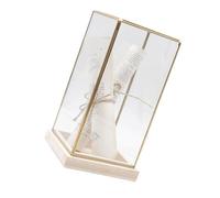 Élégante vitrine pour objets de collection Assemblez des couvertures transparentes Cadre en laiton Boîtiers en verre Décoratifs pour salon Vitrine Artisanat décoratif