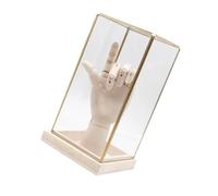 Élégante vitrine pour objets de collection Assemblez des couvertures transparentes Cadre en laiton Boîtiers en verre Décoratifs pour salon Vitrine Artisanat décoratif