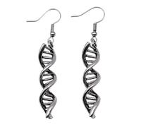 Élégantes boucles d'oreilles DNA doubles tourbillons inspirées de la science pour femmes, étudiants et enseignants en cuivre Boucles d'oreilles tendance