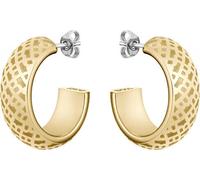 Élégantes boucles d'oreilles rondes dorées 1580566