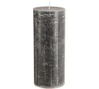 Élégantes bougies en terre cuite anthracite 85x200mm - Design rustique, combustion longue durée, lot de 2 pour une décoration élégante
