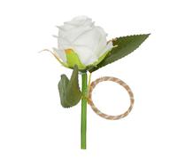 Élégantes décorations de table imitation plante anneaux de serviette décoratifs à clip anneaux sophistiqués plantes d'intérieur d'intérieur