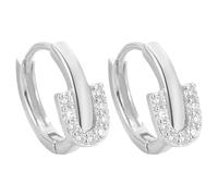 Élégantes et délicates créoles en forme de U avec un design doré élégant - Parfaites pour un usage quotidien et comme boucles d'oreilles champagne, taille unique, Cuivre, Pas de pierre précieuse