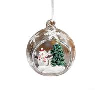 Élégantes petites décorations transparentes en verre, choix parfait pour toute fête de vacances ou décoration de fête (C)