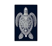 Élégantes plaques de protection pour interrupteur, motif tortue, créature marine ornées de créatures marines pour décoration d'intérieur, plaques murales en thermoplastique, taille standard