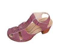 Elegantes sandalias planas con diseño calado bordado en el talón de punta abierta para comodidad y estilo veraniego. confortable à porter