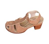 Elegantes sandalias planas con diseño calado bordado en el talón de punta abierta para comodidad y estilo veraniego. polyvalent et moderne