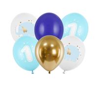 Élégants ballons pastel bleu clair - parfaits pour une fête d'anniversaire Paquet de 6 ballons d'un diamètre de 30 cm. Créez des souvenirs inoubliables lors de votre fête