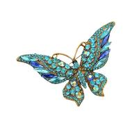 Élégants installations papillon Pin Robuste Base en Alliage avec Accessoire polyvalent élégant pour sacs à vêtements Chapeaux Origine Papillon Unique Broche Bijoux, taille unique, Comme décrit