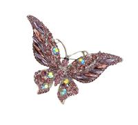 Élégants installations papillon Pin Robuste Base en Alliage avec Accessoire polyvalent élégant pour sacs à vêtements Chapeaux Origine Papillon Unique Broche Bijoux, taille unique, Comme décrit