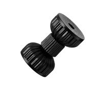 Élégants stabilisateurs de tête de lit en plastique noir offrent une autorité auxiliaire fixe pour une utilisation sur carrelage ou protection de sol en bois pour le sol