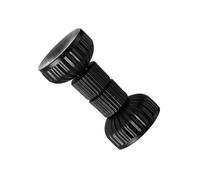 Élégants stabilisateurs de tête de lit en plastique noir offrent une autorité auxiliaire fixe pour une utilisation sur carrelage ou protection de sol en bois pour le sol