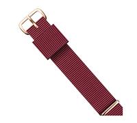 Elegantyl 14mm 16mm 18mm 20mm 22mm Nylon Montre Bracelet Or Rose et Argent Boucle Hommes et Femmes Bracelet de Montre, 12mm