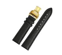 Elegantyl 16mm 18mm 20mm 22mm motif lézard hommes et femmes bracelet de montre en cuir véritable accessoires de montre, 16mm