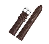 Elegantyl 16mm 18mm 20mm 22mm motif lézard hommes et femmes bracelet de montre en cuir véritable accessoires de montre, 16mm
