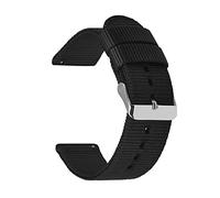 Elegantyl 18mm 20mm 22mm 24mm bande de montre à dégagement rapide otan toile nylon bracelet de montre accessoires de montre, Le noir, 20mm