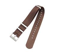 Elegantyl 20mm 22mm 24mm Nylon Bracelet De Montre Sport Montre Bande Montre Remplacement Bracelet Montre Accessoires, Marron, 20mm