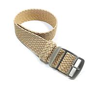 Elegantyl Accessoires de montre 16mm 18mm 20mm 22mm Nylon Canvas Watch Band Bracelet de montre pour hommes et femmes, Kaki, 18mm