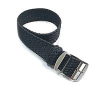 Elegantyl Accessoires de montre 16mm 18mm 20mm 22mm Nylon Canvas Watch Band Bracelet de montre pour hommes et femmes, Le noir, 20mm