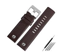 Elegantyl Bracelet de montre en cuir véritable 22 24 26 27 28 30mm Bracelet de montre pour bracelet de remplacement de montre pour hommes, 27mm