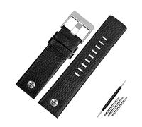 Elegantyl Bracelet de montre en cuir véritable 22 24 26 27 28 30mm Bracelet de montre pour bracelet de remplacement de montre pour hommes, 27mm