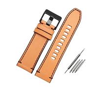 Elegantyl Bracelet de montre en cuir véritable 22mm - 28mm Bracelet de montre Accessoires de montre pour hommes + Outil d'installation, 24mm