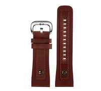 Elegantyl Bracelet de montre en cuir véritable 28mm pour homme avec boucle ardillon Accessoires de montre + outil d'installation, 28mm