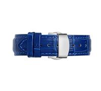 Elegantyl Bracelet de montre en cuir véritable Bracelet de montre bleu 12mm - 23mm Bracelet de remplacement de montre + Outil d'installation, 23mm
