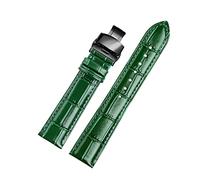 Elegantyl Bracelet de montre en cuir vert 12mm - 24mm Bracelet de remplacement de montre pour accessoires de montre pour homme et femme, 12mm