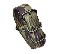 Elegantyl Bracelet de montre en nylon camouflage 20mm 22mm Bracelet de montre en toile de sport de l'otan avec boucle en acier inoxydable, 20mm